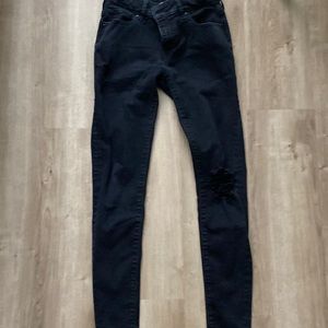 Black ripped jeans